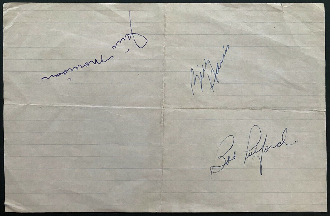 1957/58 Toronto Maple Leaf Autographs HoFs Bob Pulford Billy Harris Jim Morrison