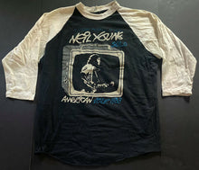 Load image into Gallery viewer, Neil Young A Special Program Of Music 1983 Winter Concert Tour Baseball Shirt
