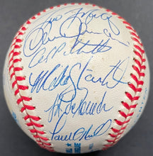 Load image into Gallery viewer, 1997 New York Yankees Team Signed Baseball Autographed JSA Jeter Rivera Torre
