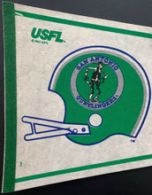 Load image into Gallery viewer, 1982 USFL Football San Antonio Gunslingers Full Size Pennant Rare
