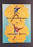 1950 NFL Program Wrigley Field New York Yanks vs Chicago Bears Football