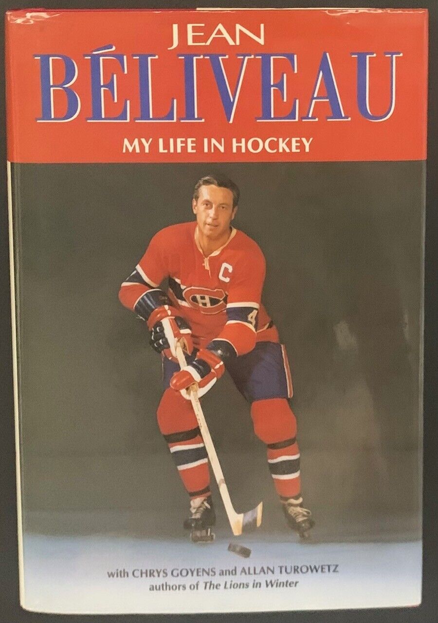 1994 Jean Beliveau Autographed Hardcover Signed Book Montreal Canadiens NHL HOF