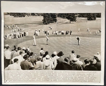 Load image into Gallery viewer, 1955 PGA Tour Western Open B&amp;W Wire Photo Gene Littler Golf Sports Vintage
