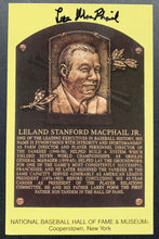 Load image into Gallery viewer, 2002 Lee MacPhail Autographed MLB Baseball Signed HOF Plaque Postcard JSA
