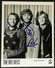 Load image into Gallery viewer, The Bee Gees Autographed ATCO Records Publicity Photo Robin Maurice Beckett LOA
