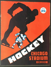 Load image into Gallery viewer, 1955 Chicago Stadium NHL Hockey Program Blackhawks v Toronto Maple Leafs Vintage
