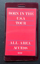 Load image into Gallery viewer, 1984-85 Bruce Springsteen All Access Backstage Pass Born In The USA Concert Tour
