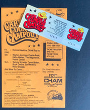 Load image into Gallery viewer, 1989 Handbill + Unused Ticket 3 Day Country Music Festival Courtcliffe Park
