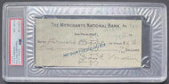 1913 Jack London Autographed Cheque Signed White Fang Author PSA NM-MT 8