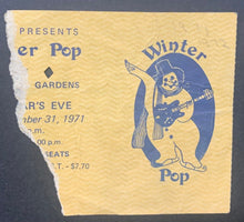 Load image into Gallery viewer, 1971 Winter Pop Ticket Stub Maple Leaf Gardens Alice Cooper Chilliwack Vintage
