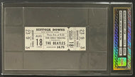 1966 Suffolk Downs The Beatles Slabbed Concert Ticket Authenticated iCert