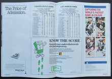 Load image into Gallery viewer, 1990 Maple Leaf Gardens NHL Program Toronto Maple Leafs vs LA Kings Wendel Clark
