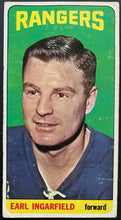 Load image into Gallery viewer, 1964-65 Vintage New York Rangers Earl Ingarfield Topps Tallboy NHL Hockey Card
