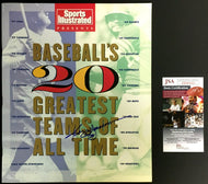 Reggie Jackson Autographed Sports Illustrated Baseball 20 Greatest Teams JSA MLB