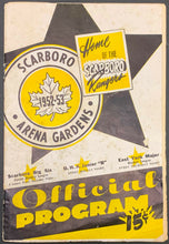 Load image into Gallery viewer, 1953 NHL Oldtimers Hockey Game Program 10 + HOFers Scarboro Arena Gardens Rare
