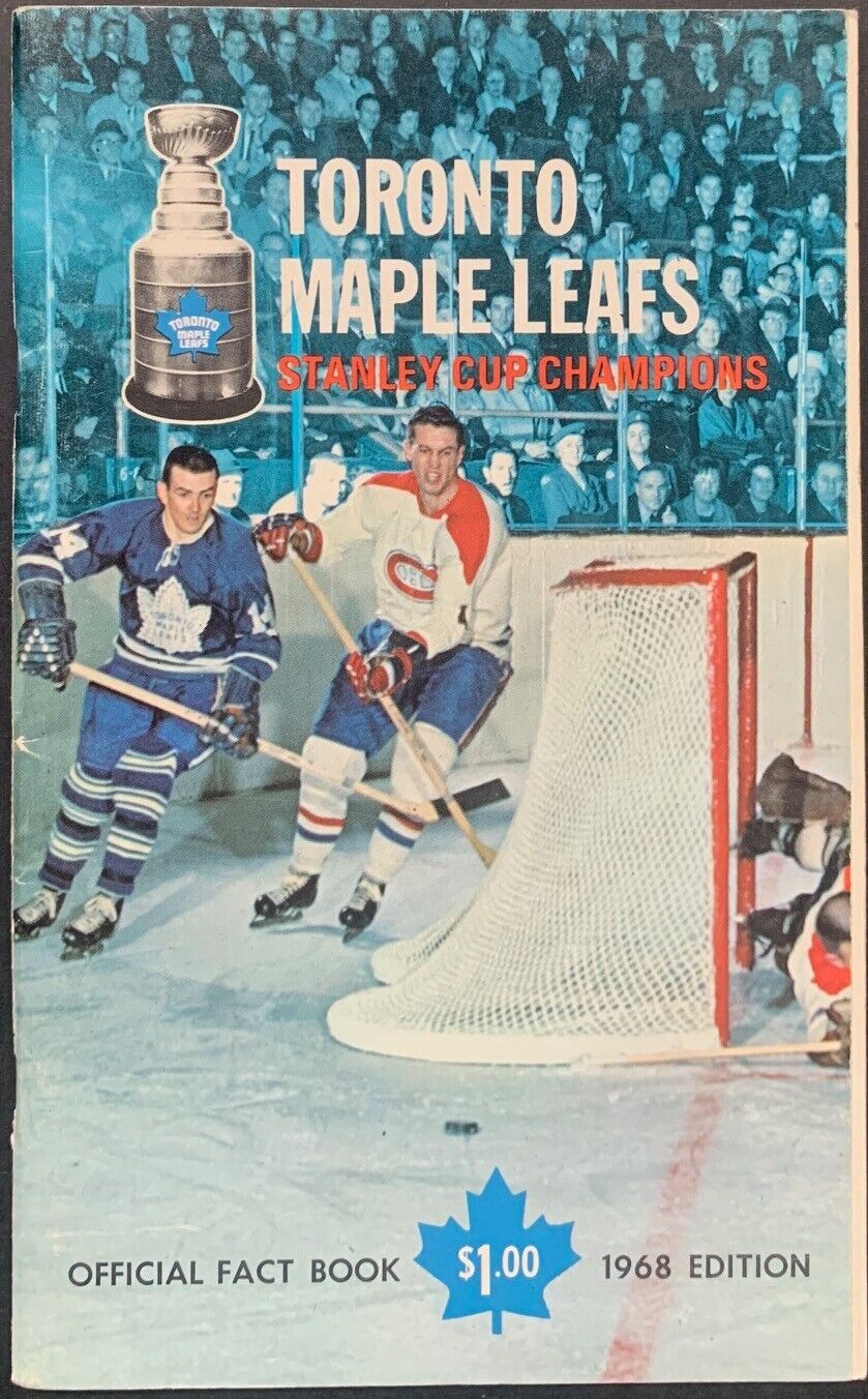 1967/68 Toronto Maple Leaf Media Guide Stanley Cup Champion NHL Hockey Dave Keon