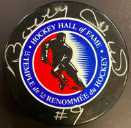 Bobby Hull Signed Autographed NHL Hockey Hall Of Fame Puck JSA COA Blackhawks