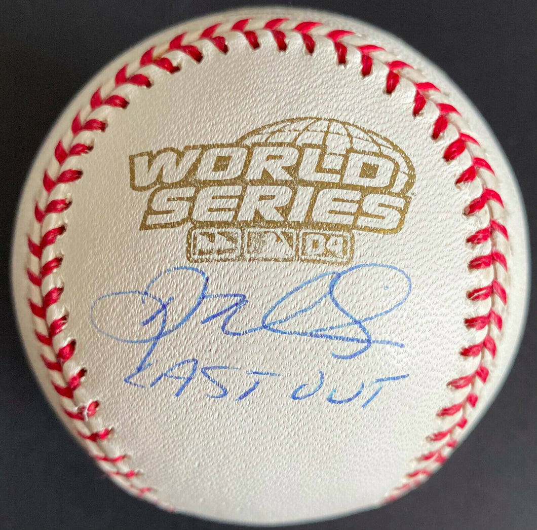 Doug Mientkiewicz Autographed 2004 World Series Rawlings Baseball MLB Hologram
