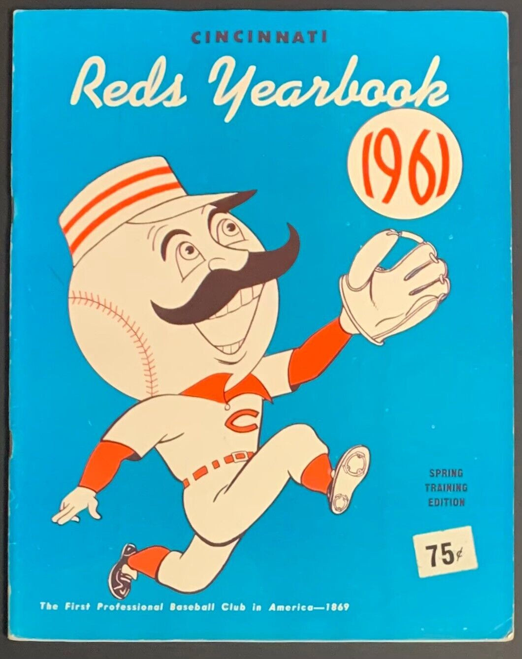 1961 Vintage Original MLB Baseball Cincinnati Reds Spring Training Yearbook