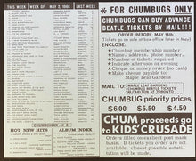Load image into Gallery viewer, 1966 The Beatles Package Incl Concert Tour Program Ticket Chum Chart Set List

