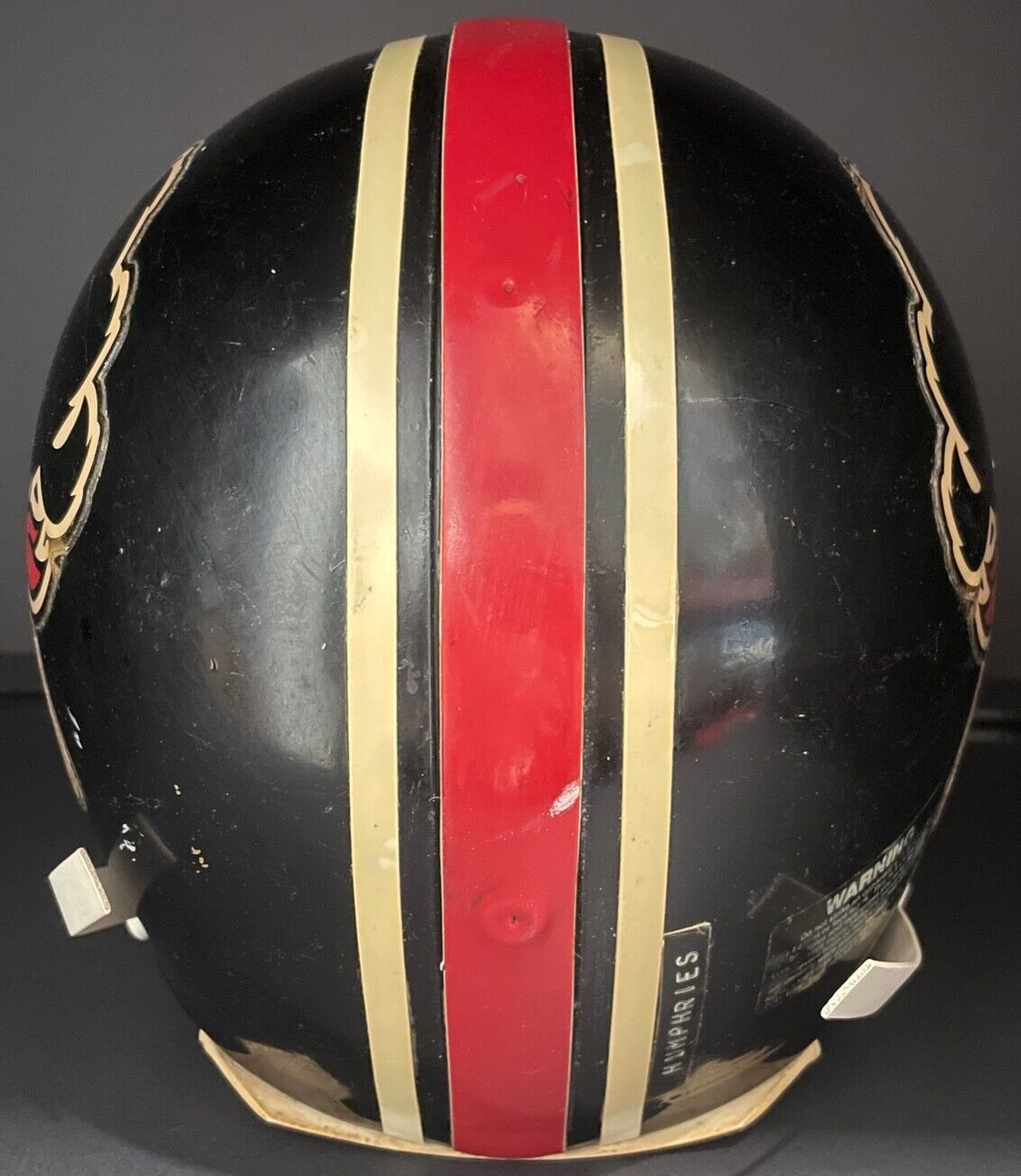 footbal helmets ottawa 1996 CFL Ottawa Rough Riders Last Season Game Used Humphries Football –  Glory Days Collectibles