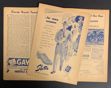 Load image into Gallery viewer, 1949 Montreal Forum NHL Hockey Program Canadiens vs Chicago Blackhawks Richard
