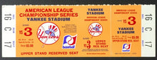 Load image into Gallery viewer, 1976 Yankee Stadium American League Championship Series Ticket Game 3 MLB
