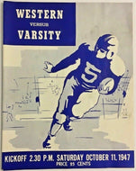 1947 University Football Program Varsity Stadium U of T Western Ontario Vintage