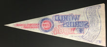 Load image into Gallery viewer, 1984 Chicago Cubs World Series NL Champions Scroll Pennant MLB Team Roster
