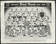 Load image into Gallery viewer, 1952-53 Chicago Blackhawks Team Issued Nestor Johnson Promo Photo Vintage
