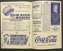 Load image into Gallery viewer, 1946 MLB Baseball Comiskey Park Program Chicago White Sox v Detroit Tigers
