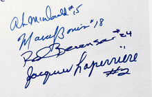 Load image into Gallery viewer, Vintage Photo of Montreal Autographed Signed by NHL Players Jean Beliveau Hockey
