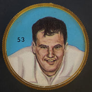 1963 Nalley's Potato Chips CFL Football Token Plastic Coin #53 Gino Denobile