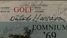 Load image into Gallery viewer, 1969 Canadian Open PGA Golf Tournament Program Pinegrove 10 Autographs
