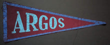 Load image into Gallery viewer, 1940s Toronto Argonauts 12&quot; Pennant Vintage CFL Argo Banner Canadian Football
