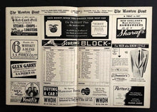 Load image into Gallery viewer, 1951 Boston Garden Hockey Program Toronto Maple Leafs vs Boston Bruins NHL
