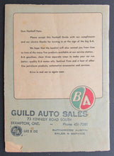 Load image into Gallery viewer, 1963 Vintage British America (BA) Football Guide By "Bud" Grant - Grey Cup Coach
