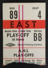 Load image into Gallery viewer, 1972 AHL Playoffs Hockey Ticket Stub Rochester Americans Maple Leaf Gardens
