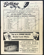 1942 NHL Hockey Program Signed x11 NY Rangers Montreal Canadiens Autographed