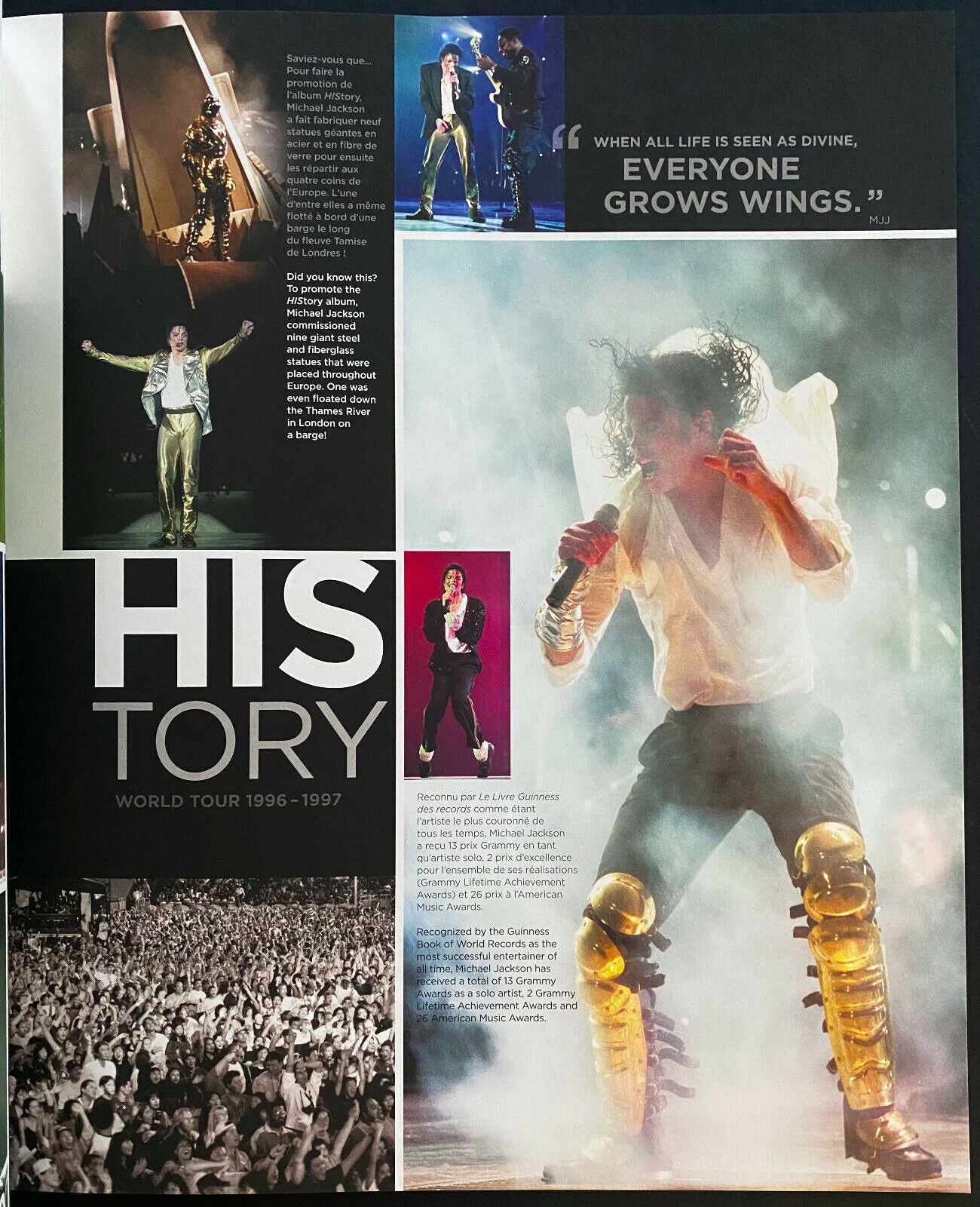 Michael Jackson Concert Program Immortal World Tour Cirque Du