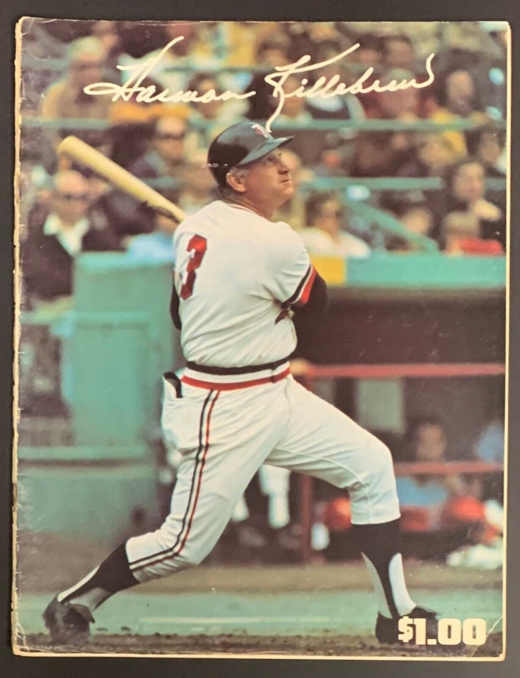1975 Harmon Killibrew Day Program Retiring MLB Baseball #3 Vintage Twins