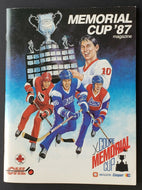 1987 Memorial Cup Program Oshawa Civic Centre Chevaliers - Medicine Hat Tigers