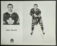 1967 Stanley Cup Champions Team Issued Mike Walton Hockey Photo Maple Leafs NHL