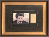 John F Kennedy Jr. Signed Credit Slip Autographed Receipt Framed + Photo JSA LOA