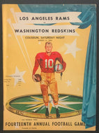 1958 NFL Program LA Times 14th Annual Charity Football Game Rams vs Redskins