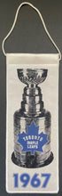 Load image into Gallery viewer, Toronto Maple Leafs Replica Stanley Cup Trophy Banners Hockey NHL VTG HHOF
