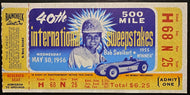 1956 Indy 500 Ticket Indianapolis Motor Speedway Cagle's Miracle Pat Flaherty