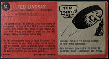 Load image into Gallery viewer, 1964-65 Vintage Detroit Red Wings Ted Lindsay Topps Tallboy NHL Hockey Card
