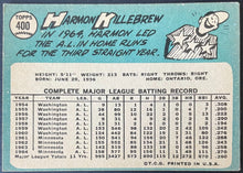 Load image into Gallery viewer, Harmon Killebrew 1965 Topps #400 Minnesota Twins Baseball Trading Card MLB

