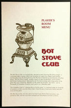 Load image into Gallery viewer, 1990's Maple Leaf Gardens Hot Stove Restaurant Club Menu NHL Hockey Players Room
